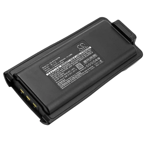 Tytera HYT TC-700G készülékhez rádió akkumulátor (Li-Ion, 7.4V, 1800mAh / 13.32Wh) - Utángyártott