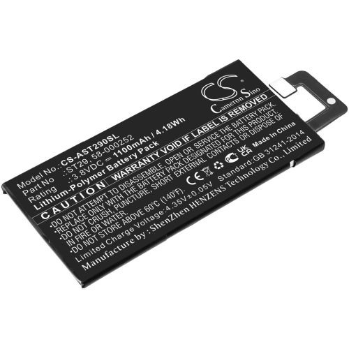 Amazon ST29 helyettesítő E-könyv olvasó akkumulátor (Li-Polymer, 3.8V, 1100mAh / 4.18Wh) - Utángyártott