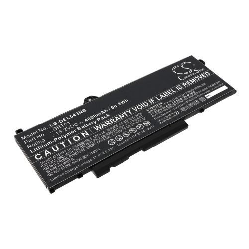 DELL P50E002 helyettesítő laptop akkumulátor (Li-Polymer, 15.2V, 4000mAh / 60.8Wh) - Utángyártott