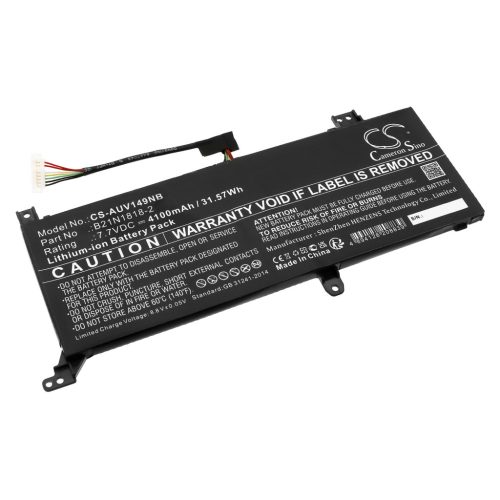 Asus B21N1818-2 helyettesítő laptop akkumulátor (Li-ion, 7.7V, 4100mAh / 31.57Wh) - Utángyártott