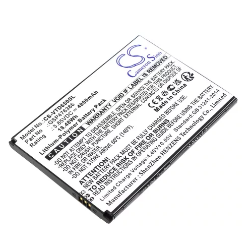Vortex GSP476386 helyettesítő mobiltelefon akkumulátor (Li-Polymer, 3.85V, 4800mAh / 18.48Wh) - Utángyártott