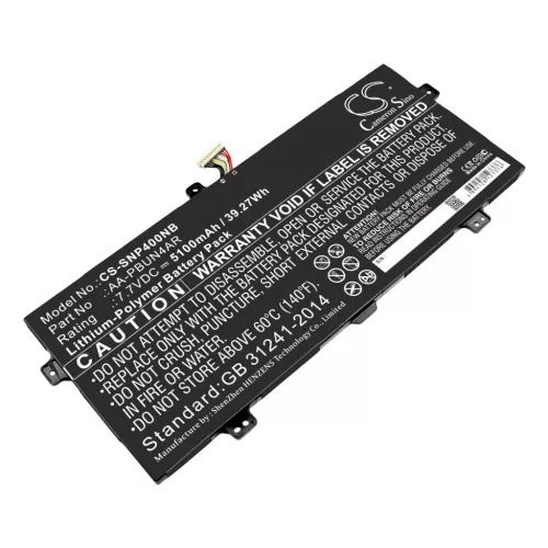 Samsung AA-PBUN4AR helyettesítő laptop akkumulátor (Li-Polymer, 7.7V, 5100mAh / 39.27Wh) - Utángyártott
