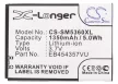 Samsung EB454357VU helyettesítő mobiltelefon akkumulátor (Li-ion, 3.7V, 1350mAh / 5.00Wh) - Utángyártott