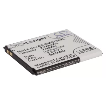   Samsung B450BZ helyettesítő mobiltelefon akkumulátor (Li-ion, 3.8V, 2100mAh / 7.98Wh) - Utángyártott