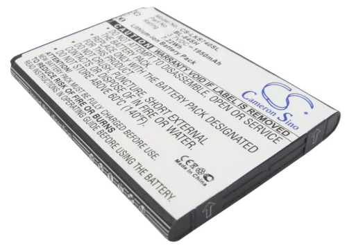 LG BL-64SH helyettesítő mobiltelefon akkumulátor (Li-ion, 3.7V, 1950mAh / 7.22Wh) - Utángyártott