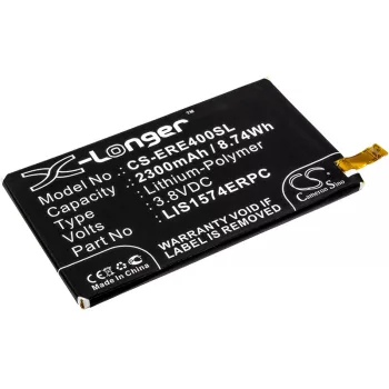   Sony Ericsson LIS1574ERPC helyettesítő mobiltelefon akkumulátor (Li-Polymer, 3.8V, 2300mAh / 8.74Wh) - Utángyártott