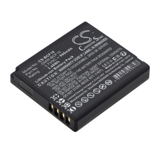 Panasonic Lumix DMC-FX68N készülékhez akkumulátor (Li-ion, 3.7V, 940mAh / 3.48Wh) - Utángyártott