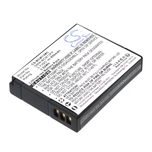 Panasonic DMW-BCM13PP helyettesítő akkumulátor (Li-ion, 3.7V, 950mAh / 3.52Wh) - Utángyártott