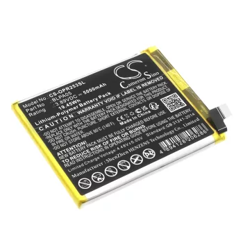   OPPO BLPA05 helyettesítő mobiltelefon akkumulátor (Li-Polymer, 3.89V, 5000mAh / 19.45Wh) - Utángyártott