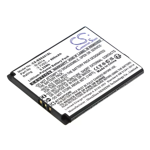 Bea-fon SL651a helyettesítő mobiltelefon akkumulátor (Li-Polymer, 3.7V, 900mAh / 3.33Wh) - Utángyártott