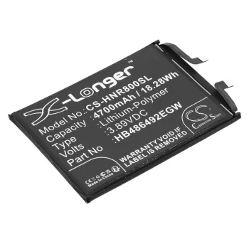   Honor HB486492EGW helyettesítő mobiltelefon akkumulátor (Li-Polymer, 3.89V, 4700mAh / 18.28Wh) - Utángyártott