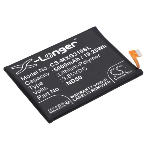Motorola SB18D24973 helyettesítő mobiltelefon akkumulátor (Li-Polymer, 3.85V, 5000mAh / 19.25Wh) - Utángyártott