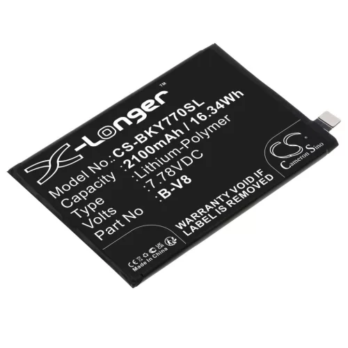 VIVO B-V8 helyettesítő mobiltelefon akkumulátor (Li-Polymer, 7.78V, 2100mAh / 16.34Wh) - Utángyártott