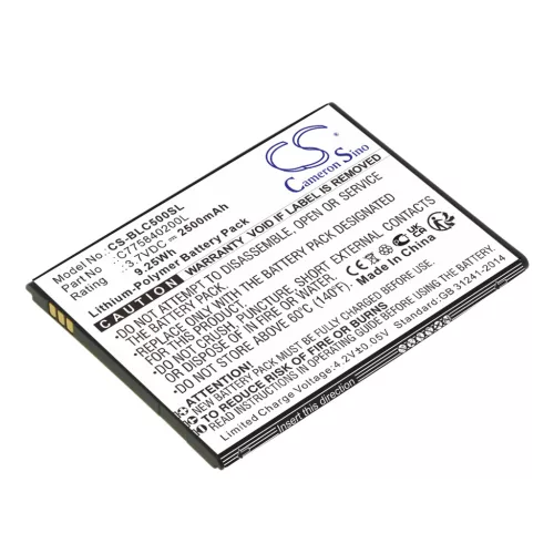 BLU C775840200L helyettesítő mobiltelefon akkumulátor (Li-Polymer, 3.7V, 2500mAh / 9.25Wh) - Utángyártott