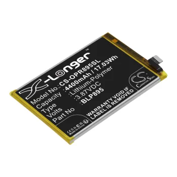   OPPO BLP895 helyettesítő mobiltelefon akkumulátor (Li-Polymer, 3.87V, 4400mAh / 17.03Wh) - Utángyártott