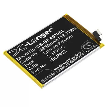   VIVO BLP923 helyettesítő mobiltelefon akkumulátor (Li-Polymer, 3.87V, 4850mAh / 18.77Wh) - Utángyártott