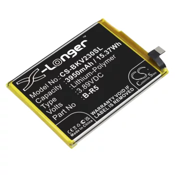   VIVO B-R5 helyettesítő mobiltelefon akkumulátor (Li-Polymer, 3.89V, 3950mAh / 15.37Wh) - Utángyártott