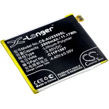   Asus C11PjC1 helyettesítő mobiltelefon akkumulátor (Li-Polymer, 3.85V, 2900mAh / 11.17Wh) - Utángyártott