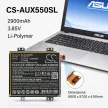 Asus C11PjC1 helyettesítő mobiltelefon akkumulátor (Li-Polymer, 3.85V, 2900mAh / 11.17Wh) - Utángyártott