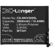 Nokia WT241 helyettesítő mobiltelefon akkumulátor (Li-Polymer, 3.8V, 3800mAh / 14.44Wh) - Utángyártott
