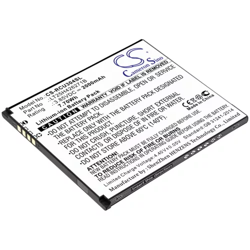 BLU LT25H426271B helyettesítő mobiltelefon akkumulátor (Li-ion, 3.85V, 2000mAh / 7.7Wh) - Utángyártott