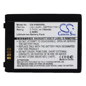   LG SBPP0017005 helyettesítő mobiltelefon akkumulátor (Li-ion, 3.7V, 700mAh) - Utángyártott