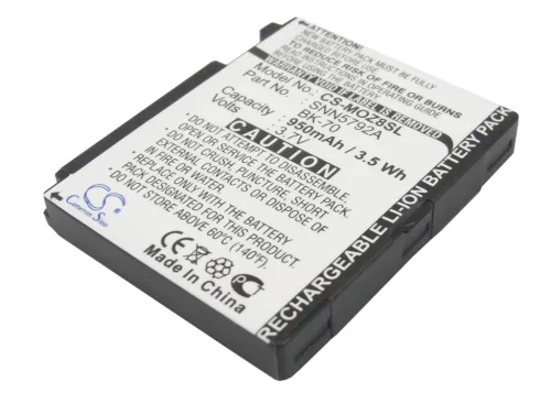 Motorola BK70, SNN5792A helyettesítő mobiltelefon akkumulátor (Li-ion, 3.7V, 950mAh) - Utángyártott