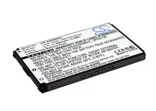 LG SBPP0026205 helyettesítő mobiltelefon akkumulátor (Li-ion, 3.7V, 600mAh / 2.2Wh) - Utángyártott