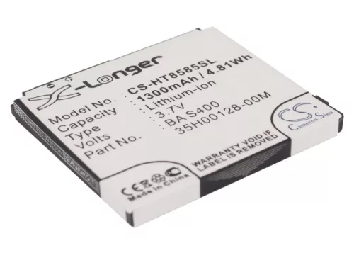 HTC BB81100 helyettesítő mobiltelefon akkumulátor (Li-ion, 3.7V, 1300mAh / 4.81Wh) - Utángyártott