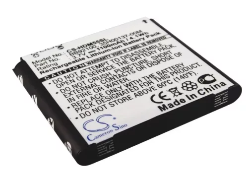 HTC BB92100 helyettesítő mobiltelefon akkumulátor (Li-ion, 3.7V, 1100mAh) - Utángyártott