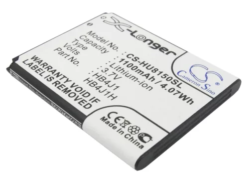 Huawei U8510, V845 készülékekhez mobiltelefon akkumulátor (Li-ion, 3.7V, 1100mAh / 4.07Wh) - Utángyártott