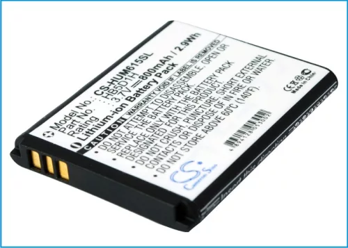 Huawei HB5D1H helyettesítő mobiltelefon akkumulátor (Li-ion, 3.7V, 800mAh / 2.96Wh) - Utángyártott