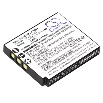  Kodak Playsport ZX3 készülékhez akkumulátor (Li-ion, 3.7V, 800mAh / 3.0Wh) - Utángyártott