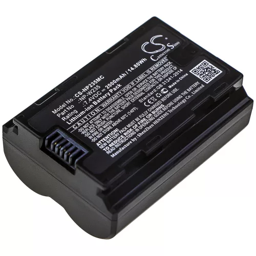 Fujifilm NP-W235 helyettesítő akkumulátor (Li-ion, 7.4V, 2000mAh / 14.80Wh) - Utángyártott