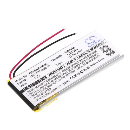 Sony 1-175-558-11, MR11-2788 helyettesítő akkumulátor (Li-Polymer, 3.7V, 330mAh / 1.22Wh) - Utángyártott