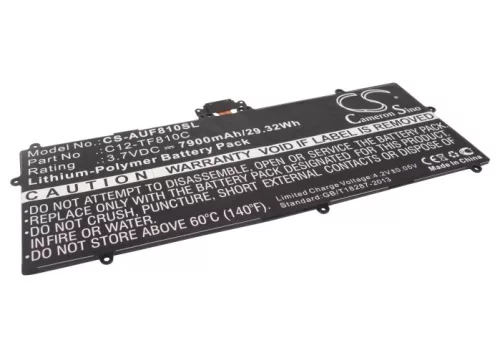 Asus C12-TF810C helyettesítő tablet akkumulátor (Li-Polymer, 3.7V, 7900mAh / 29.23Wh) - Utángyártott