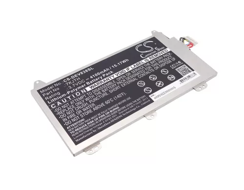 DELL 7KJTH helyettesítő tablet akkumulátor (Li-Polymer, 3.7V, 4100mAh / 15.17Wh) - Utángyártott