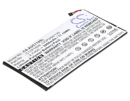 Asus C11PK9H helyettesítő tablet akkumulátor (Li-Polymer, 3.7V, 3000mAh / 11.10Wh) - Utángyártott