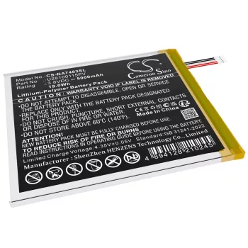   ONN U28100115PV helyettesítő tablet akkumulátor (Li-Polymer, 3.8V, 5000mAh / 19.0Wh) - Utángyártott