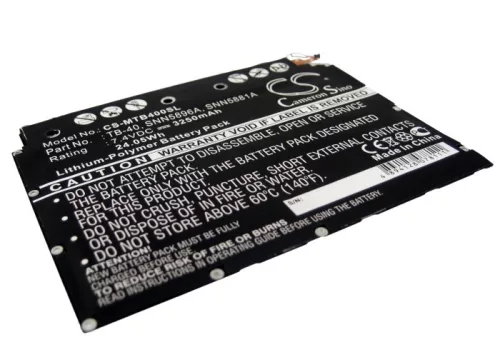 Motorola SNN5881A helyettesítő tablet akkumulátor (Li-Polymer, 7.4V, 3250mAh / 24.05Wh) - Utángyártott