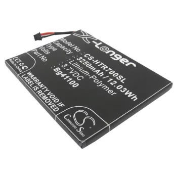   HTC BG41100 helyettesítő tablet akkumulátor (Li-Polymer, 3.7V, 3250mAh / 12.03Wh) - Utángyártott