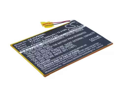 Visual Land PL2784120 helyettesítő tablet akkumulátor (Li-Polymer, 3.7V, 3300mAh / 12.21Wh) - Utángyártott