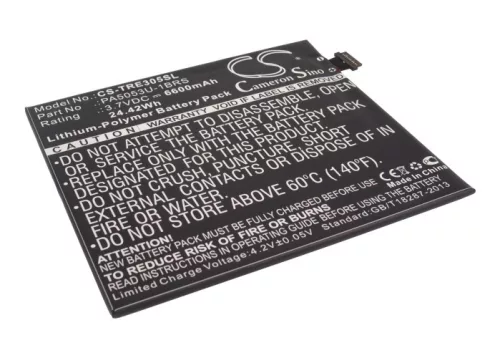 Toshiba PA5053U-1BRS helyettesítő tablet akkumulátor (Li-Polymer, 3.7V, 6600mAh / 24.42Wh) - Utángyártott