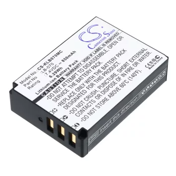   Kodak LB-070 helyettesítő akkumulátor (Li-ion, 7.4V, 850mAh / 6.29Wh) - Utángyártott