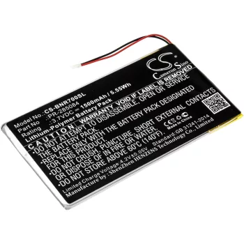   Barnes & Noble PR-285084 helyettesítő tablet akkumulátor (Li-Polymer, 3.7V, 1500mAh / 5.55Wh) - Utángyártott