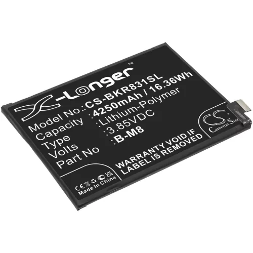 VIVO B-M8 helyettesítő mobiltelefon akkumulátor (Li-Polymer, 3.85V, 4250mAh / 16.36Wh) - Utángyártott