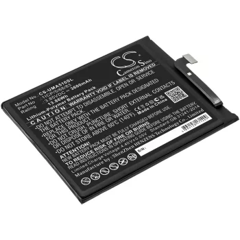   UMI 1ICP/5/68/83 helyettesítő mobiltelefon akkumulátor (Li-Polymer, 3.85V, 3600mAh / 13.86Wh) - Utángyártott