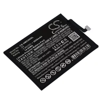   UMI Z2 helyettesítő mobiltelefon akkumulátor (Li-Polymer, 3.85V, 3650mAh / 14.05Wh) - Utángyártott