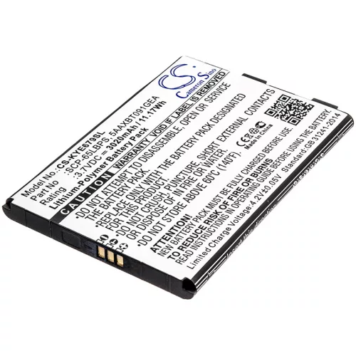 Kyocera SCP-65LBPS helyettesítő mobiltelefon akkumulátor (Li-Polymer, 3.7V, 3020mAh / 11.17Wh) - Utángyártott
