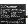 OPPO BLP679 helyettesítő mobiltelefon akkumulátor (Li-Polymer, 7.4V, 1400mAh / 10.36Wh) - Utángyártott